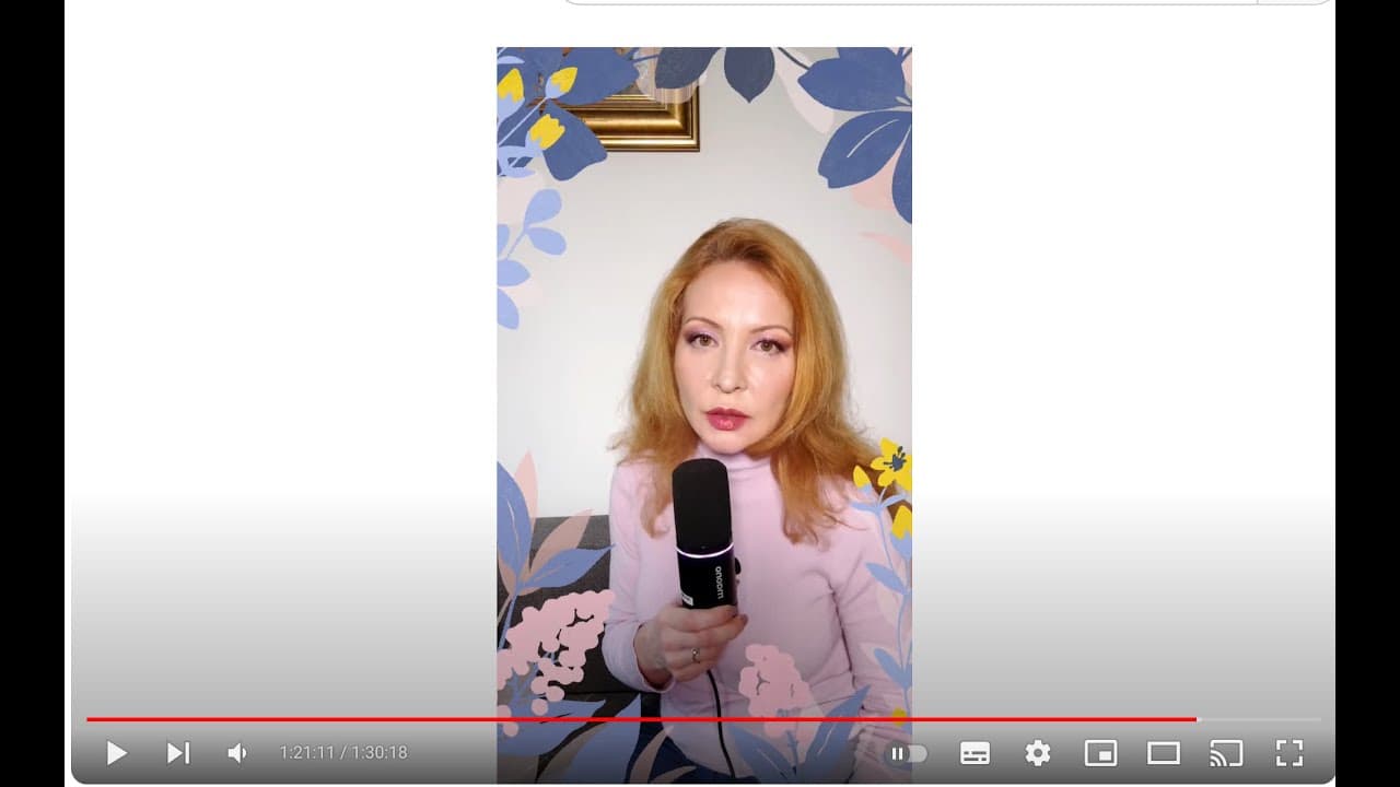 Первый прямой эфир на канале Виолетта Макеева. 21 апреля 2024 года